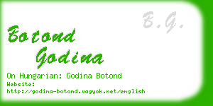 botond godina business card